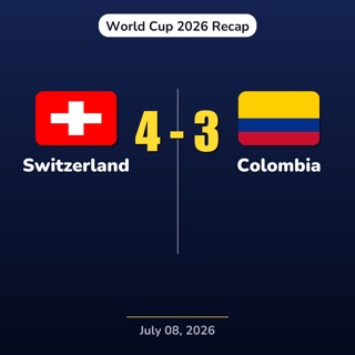 Switzerland vs Colombia | World Cup 2026 Recap