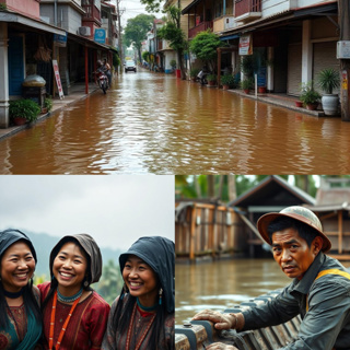 Monsoon weather has hit Northern Thailand