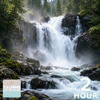 Relaxing Waterfall Sounds for Focus | 2 Hour Water Sounds