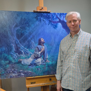 BYU-Idaho teacher paints artwork for Greater Love Easter campaign