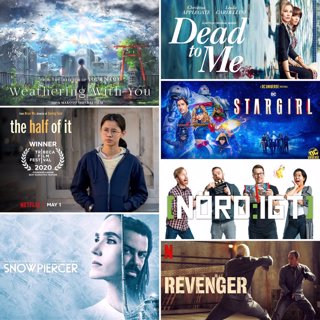 298. Den med Stargirl, Dead to Me, Snowpiercer, Revenger, The half of it och Weathering With You