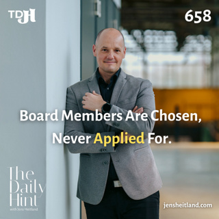 658 - Why Board Members Are Never Chosen Through Applications