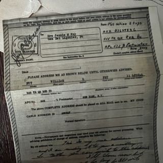 Pvt William E. Frye, 555th ORD Med. Railhead Co