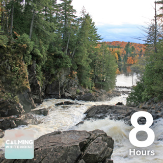 White Water Rapids (8 Hours) | Water Sound White Noise for Sleeping