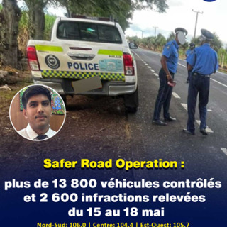 Safer Road Operation : plus de 13 800 véhicules contrôlés et 2 600 infractions relevées du 15 au 18 mai