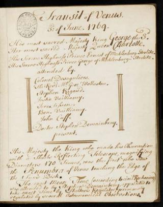 1769 Transit of Venus