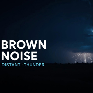 Deep Brown Noise with Gentle Distant Thunder — 10 Hours of Calm Sleep & Anxiety Relief