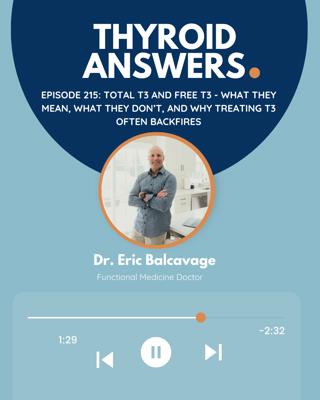Episode 215: Total T3 And Free T3 - What They Mean, What They Don't, and Why Treating T3 often backfires