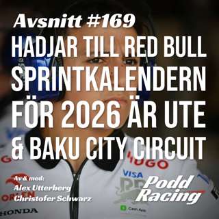 169. Hadjar till Red Bull, Sprintkalendern för 2026 är Ute & Baku City Circuit