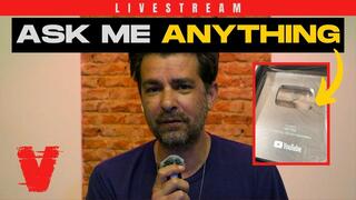 LIVE: Unboxing 100k Subscriber Play Button & ASK ME ANYTHING
