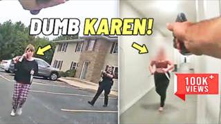 When Crazy KAREN Attack Cops! #karens
