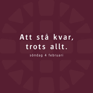 Att stå kvar, trots allt – Per Duregård