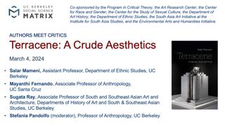 Authors Meet Critics: "Terracene: A Crude Aesthetics," Salar Mameni