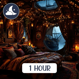 Pirate Cove ASMR Ambience | Relaxing Ocean Sounds for Sleep & Study