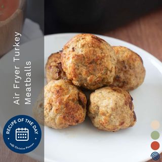 Air Fryer Turkey Meatballs