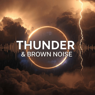 Thunder & Brown Noise for Deep Sleep (10 Hours) | Ultra Calming Black Screen Mix