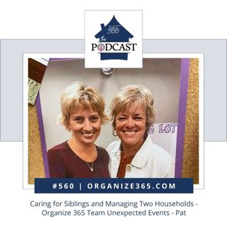 560 - Caring for Siblings and Managing Two Households - Organize 365 Team Unexpected Events - Pat