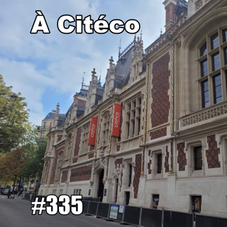 Felicia et moi à la cité de l’Economie pour écouter l’économiste Anne-Laure Delatte