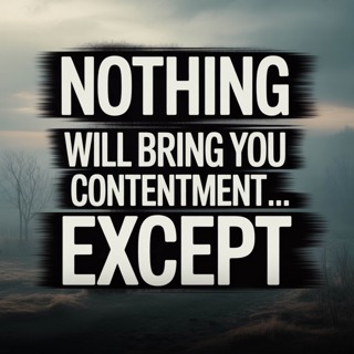 Nothing will bring you contentment... except | Mufti Menk