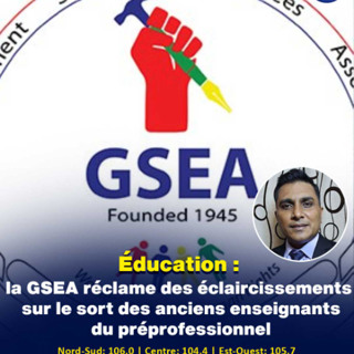 Éducation : la GSEA réclame des éclaircissements sur le sort des anciens enseignants du préprofessionnel