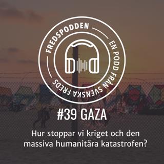 #39 - GAZA - Hur stoppar vi kriget och den massiva humanitära katastrofen? - Fredspodden