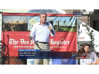 Politics Done Right - Jeb Bush channels his brother at the Iowa State Fair