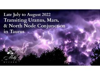 Acceleration! Uranus, Mars, and North Node conjunct in Taurus