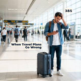 #385 When Travel Plans Go Completely Wrong - English under Pressure