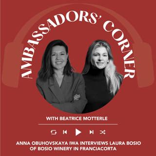 Ep. 2506 Anna Obuhovskaya IWA interviews Laura Bosio of Bosio Winery in Franciacorta | Clubhouse Ambassadors' Corner