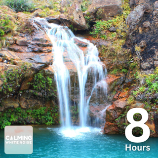 Relaxing Waterfall Sound (8 Hours) | Water Rushing over Rocks