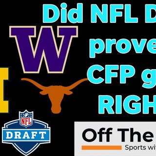 Top six NFL Draft teams were top six 2023 CFP teams