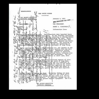 PRESIDENTS, WAR AND BOMBING: THE NIXON ZILCH MEMO
