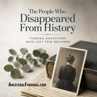 The People Who Disappeared From History: Finding Ancestors Who Left Few Records
