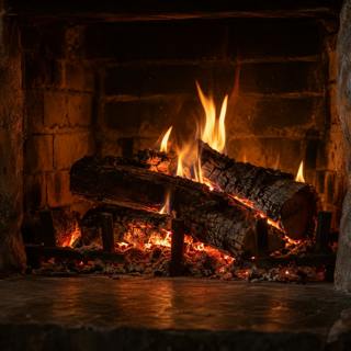🔥 QUIET FIREPLACE, DEEP EMBERS and ISOLATED CRACKLES — 2 H of intimate warmth for sleep