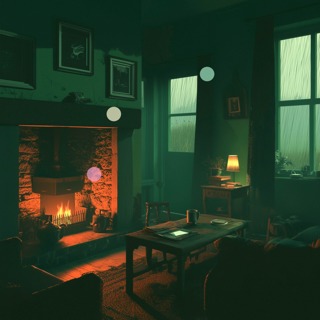 Cosy Fireplace Ambience | Remote Irish Cottage in a Storm