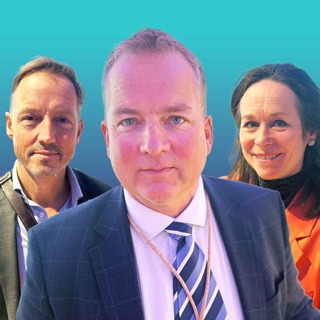 Norway Life Science 2025 - er det håp for norsk helsenæring? Stortingsrepresentant Sveinung Stensland (H), Tone Varslot Stave (Innovasjon Norge) og Erik Jakobsen (Menon Economics)