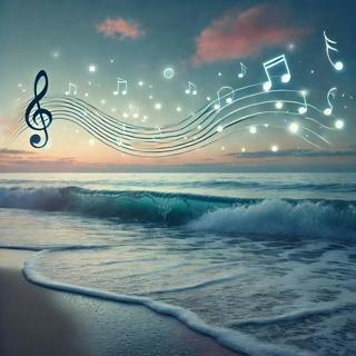 😴🌊🎵 OCEAN Sounds Mixed with Soft NOTES, Natural Solution for INSOMNIA