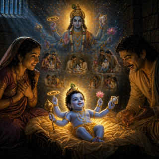 8. Lord speaks to Vasudev & Devaki