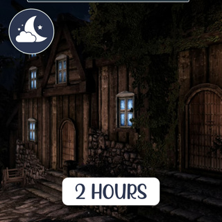 Skyrim Cozy Village Nights | Ambience for Sleep, Study & Relaxation | 2 Hours No Music