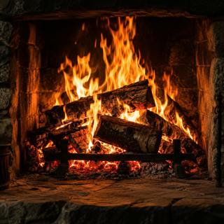 🔥 LARGE BLAZE, DEEP FLAMES and CRACKLING WOOD — 2 H of acoustic warmth for sleep