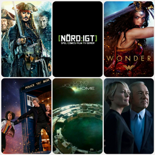 190. Den med Pirates of the Caribbean, Wonder Woman, House of Cards, Doctor Who s10 och The Long Journey Home