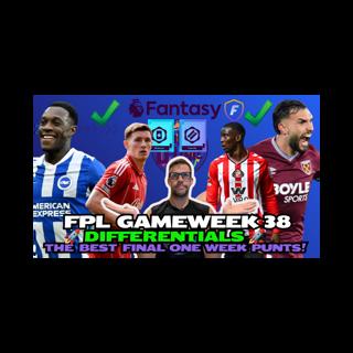 FPL GW38 DIFFERENTIALS & BEST 1 WEEK PUNTS!🎲🎰🎉| + FH DRAFT 🚀💎🔥 | Fantasy Premier League Tips 2025/26