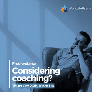 Announcement: Free coaching webinar