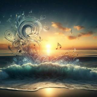 😴🌊🎵 DEEP RELAXATION through OCEAN WAVES and SOFT MUSIC
