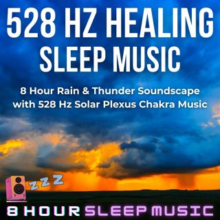 ⛈️ 8 Hours of 528 Hz Solar Plexus Chakra Healing Music | Rain & Thunder Sleep Soundscape for Energy Balance and Deep Rest 🪷