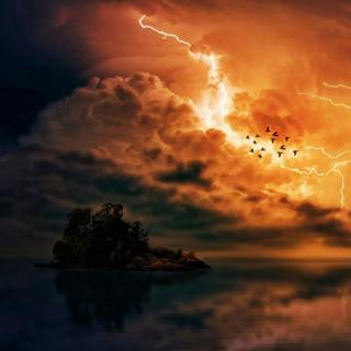 😴⛈️🎵 The Sound of the STORM to Reduce STRESS and Soft MUSIC to Fall ASLEEP