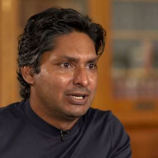 Atherton meets Sangakkara