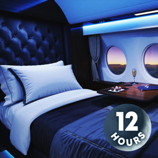 First Class Sleeping Quarters | Sleep to 12-Hour Airplane White Noise