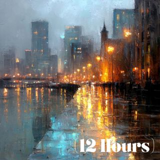 Overcast Wet Day Outside | Sleep Sound (12 hours)
