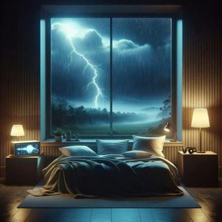 😴⛈️🎵 Soothing Sound of THUNDERSTORM and Soft MUSIC Reduce STRESS and Promote SLEEP